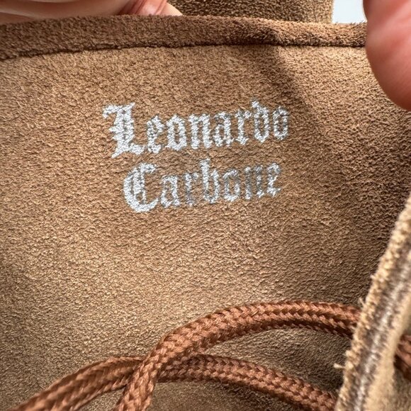 Leonardo Carbone 007 Brown Suede Medieval Cuff boots Women size EU36/US 5.5 - Picture 11 of 14